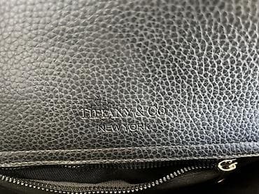 torbice replay: Tiffany & Co. torba – model u obliku srca, crna, granulirana — 4