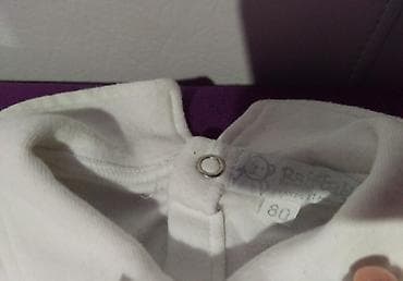 crop top dzemper: Farmerice i somot pantalone dzemper, bluzica i košulja, velicina 86 — 7