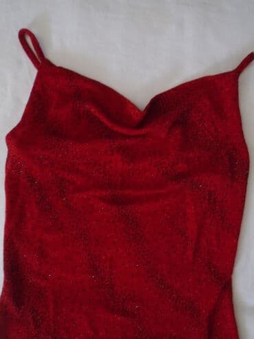 XS (EU 34), color - Red, Evening, With the straps