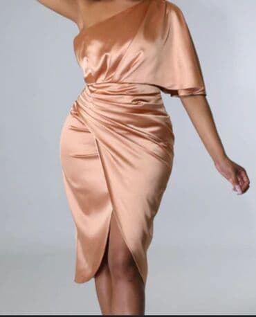 torba za pijacu na točkiće: L (EU 40), color - Beige, Evening, Long sleeves — 1