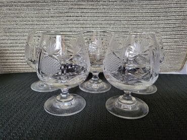 case za zestoko pice: Case kristal Zajecar za zestoko pice iz 70ih. Case su perfektne,sve — 7