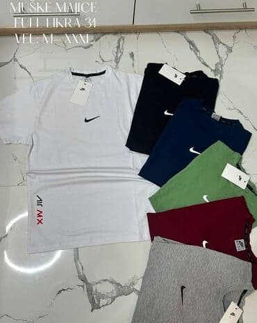 diskver majice cena: Majica na kratke rukave, M (EU 50), L (EU 52), XL (EU 54), Nike, bоја - Šareno, Likra — 1