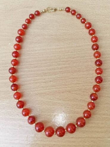 Ogrlica od Karneola 5 Ogrlica od Karneola, poludragi kamen