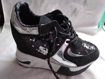 bele patike sa debelim djonom: Zenske cipele br.37 polovnecena za 1 par — 3