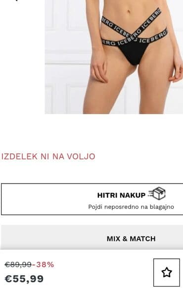 push up kupaći kostimi: M (EU 38), bоја - Crna — 9