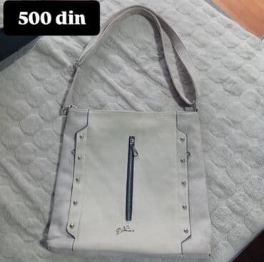 tommy hilfiger d: Torba preko ramena – svetlosiva - Materijal: veštačka koža/antiko — 1