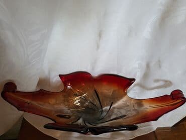 staklene flase cena: Murano velika cinija,rucni rad 60,70te. Velika,retka cinija — 16