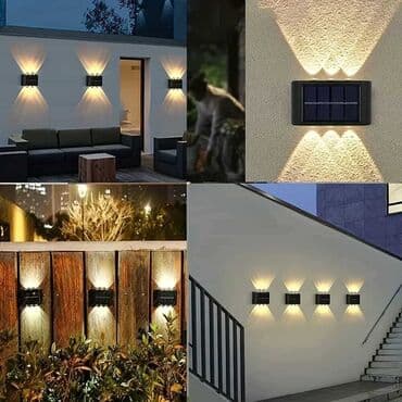 neprodate sofe u pola cene: 6 LED solarnih zidnih svetala za spoljnu upotrebu/2 komada. Opremljen — 3