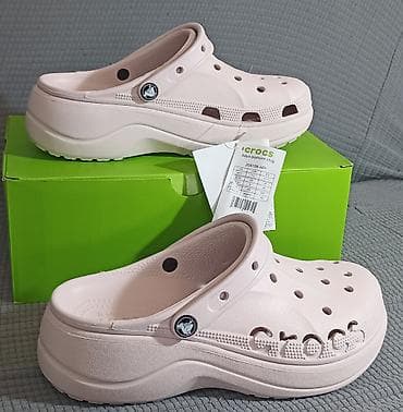 zara papuče: Crocs Baya Platform Clog – bež klompe sa platformom 41/42-W10 cena — 3