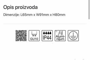 zidni lusteri: Zidna lampa, bоја - Crna, Novo — 6