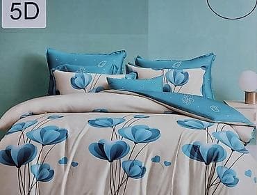 Kućni dekor: BRACNE POSTELJINE – komplet 5D dezen Opis: - Komplet posteljine sa — 9