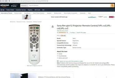 elektricna masina za secenje pecenja: *** AKCIJA *** 1701 Daljinski upravljač SONY RM-PJM12; Projector — 3