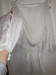 plus size tunike: M (EU 38), L (EU 40), color - White — 3