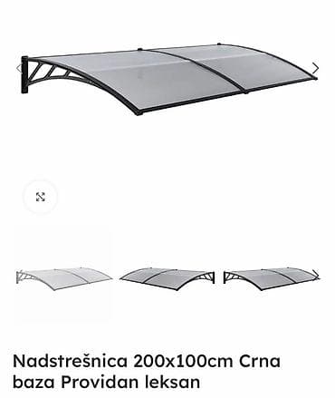 Cena 15890 din Nadstrešnica 200x100cm Crna baza Providan leksan na lalafo.rs Cena 15890 din Nadstrešnica 200x100cm Crna baza Providan leksan