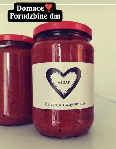 polovni dvosedi i trosedi: Domaći ajvar “Iz srca podunavlja” - Ručno pripreman ajvar u staklenim — 1
