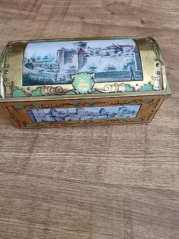 metalac lonce na paru: Dekorativna metalna kutija “E. Otto Schmidt” – Made in Germany - — 1