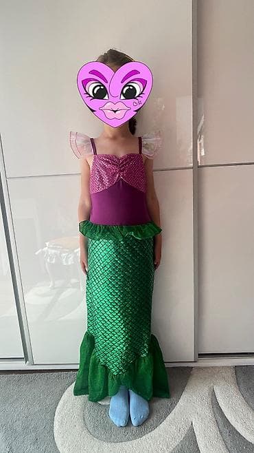 bos odela: Dečiji kostim male sirene ARIEL 130 cm NOVO Kostim nije za plivanje — 1