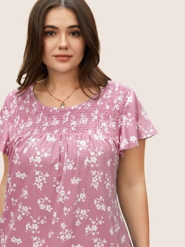 tom tailor bluze: 4XL (EU 48), Cvetni, bоја - Roze — 3