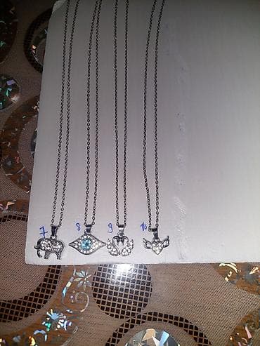 komplet odela: Ogrlica od nerđajućeg čelika – više modela sa privescima - Materijal — 2