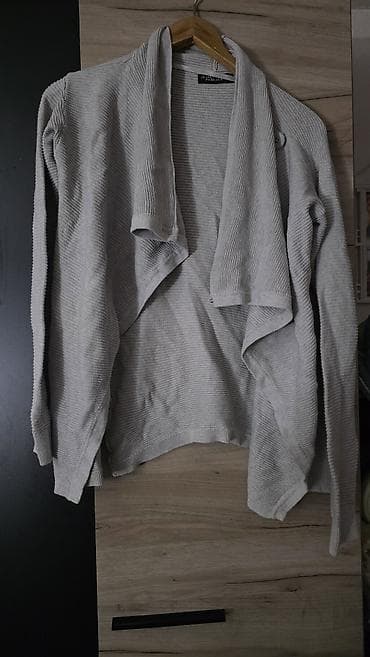 terex obuca zenska: Sivi ženski kardigan – Jeans Pascal - Model: otvoreni kardigan bez — 1