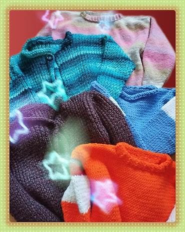 sirogojno dzemperi prodaja: Novi ručno pleteni džemperi 4 kom sve za 3500, vel 2L/3XL, mešavina — 10