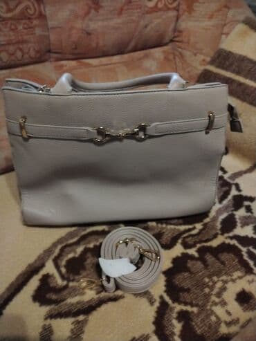 planeta sport torbe za plazu: Elegantna ženska torba u bež nijansi - Materijal: veštačka koža sa — 1