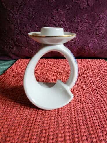 swarovski kristali cena: Svecnjak nov iz 1951 do 1974g. Lippelsdort porcelan Nemacka — 7
