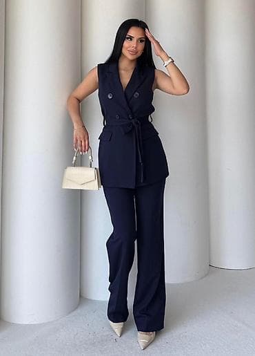 baletanke beograd: 🔥Ženski elegantni komplet – bez rukava, sako prsluk + pantalone ✅3400 — 3