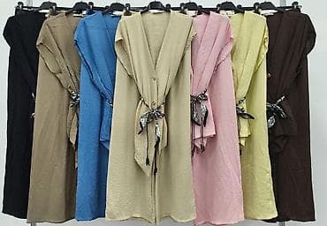 sat zenski: Dvoset ženski komplet – elegantan prsluk/bluza bez kragne i široke — 3