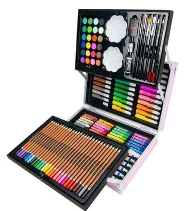 lidl poklon paketi za bebe: KOFER SA BOJICAMA FANTASTIČAN SET ZA MALE UMETNIKE 4200 dinara Opis — 2