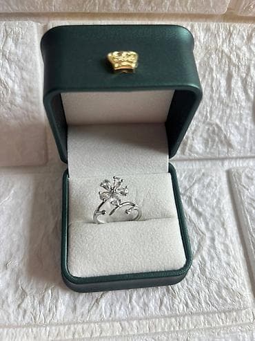 svecane haljine ruma: Prstenovi sa cirkonima podesivi– elegantni modeli. - Boja metala — 7