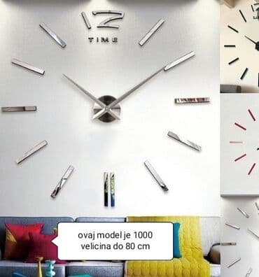 stalaže za alat: Zidni sat TIME boje prikazane na slici u ponudi imam i veće skazaljke — 1