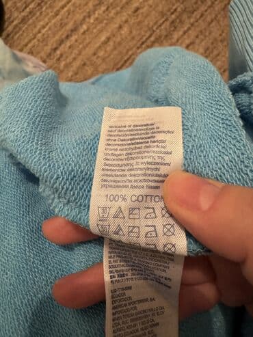 3 decembar duks: Sweatshirt, XL (EU 54), Tommy Hilfiger, color - Light blue, With a hood — 7