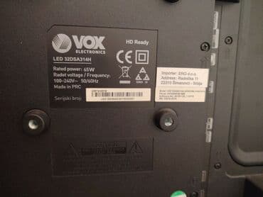 polovni televizori smart: VOX LED televizor, dijagonala oko 32–40 inča (procena po odnosu — 10