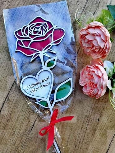 dekoracija za 8 mart: Idealan poklon za 8.Mart!
tekst u srcu po Vašoj želji 
1600din — 1