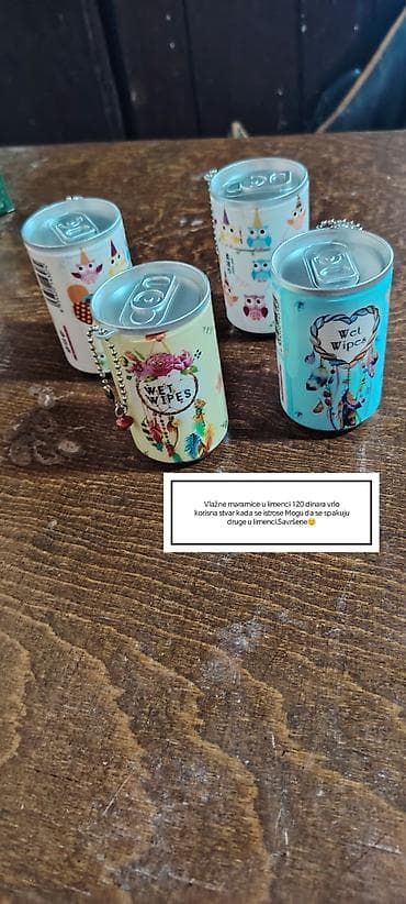 Aksesoari: Vlažne maramice u praktičnoj aluminijumskoj “limenci” sa poklopcem na — 1