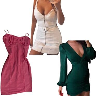 numoco haljine iskustva: A-Dress S (EU 36), M (EU 38), L (EU 40), bоја - Šareno, Koktel, klub, Na bretele — 1