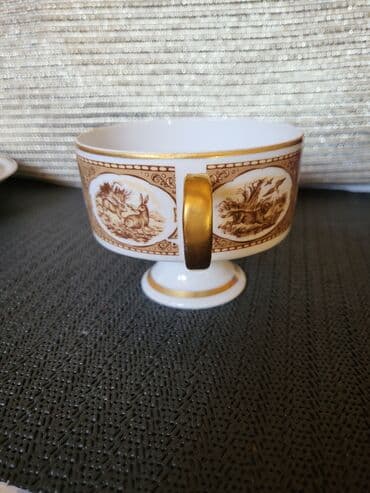 porcelanske solje za caj: Set Waendorf 1964-1990g.Istocna Nemacka. Trodelni porcelanski — 8