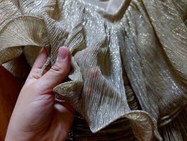 dugacke haljine svecane: S (EU 36), color - Gold, Evening, Other sleeves — 5