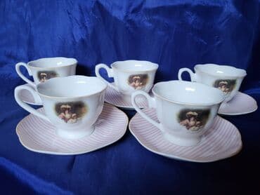 porcelanske solje za caj: Soljice nove,vintaz za kafu Sigma porcelanske. Soljice komada 6 u — 5