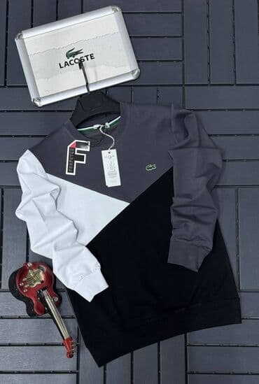 tommy hilfiger d: Muški duksevi – premium brendovi - Lacoste bluza: model sa okruglim — 12