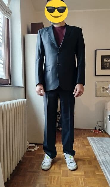 Trousers: Muško odelo, crno, veličina 50 (L/XL), 180/185 cm, 80-90 kg — 8