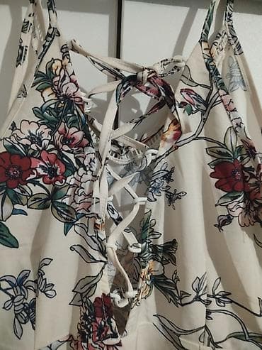 Skafanderi: Ženski letnji kombinezon sa cvetnim printom - Model: dugi kombinezon — 4