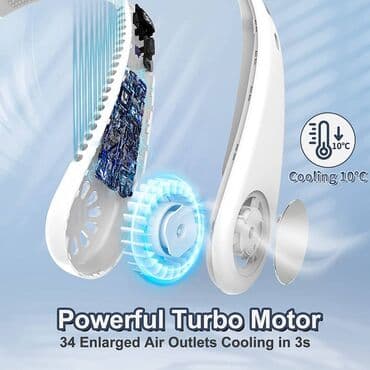 Hlađenje: Mini Ventilator za Vrat NOV Arctic Air Cooler USB Prenosivi — 8
