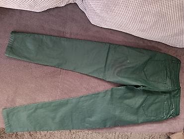 prada cipele: Pantalone u zelenoj boji - Kroj: uski/ slim-fit, ravne nogavice - — 2