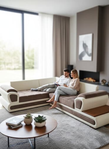 Beds: Ugaona garnitura sa dimenzijama na slici u odličnom stanju,isključivo — 2