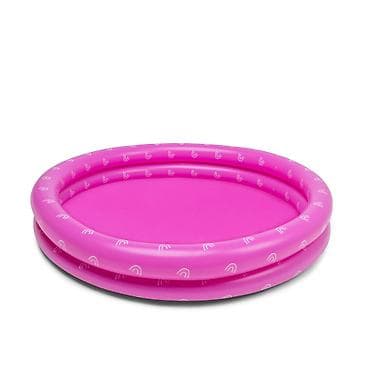 Swim Essentials dečiji bazen 100 cm — jarko pink sa belim motivima