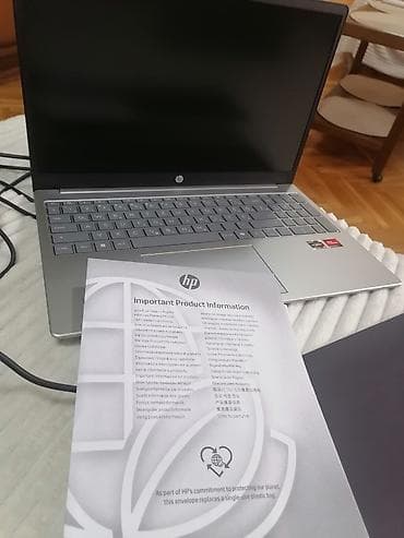 a1 laptop ponuda: HP laptop 15.6" – AMD Ryzen - Brend: HP (logo na poklopcu i ispod — 4
