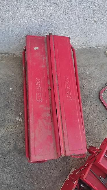 Metalna crvena kutija za alat sa preklopnim “harmonika” otvaranjem (KS