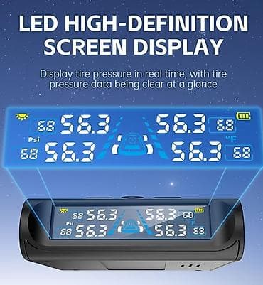 Auto oprema: Solarni TPMS – sistem za nadzor pritiska u gumama - Real-time — 2